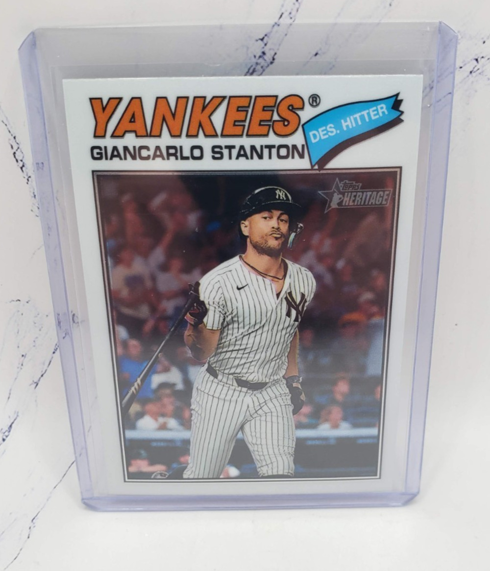 2026 Topps Heritage Chrome Giancarlo Stanton #250 Baseball Card New York Yankees